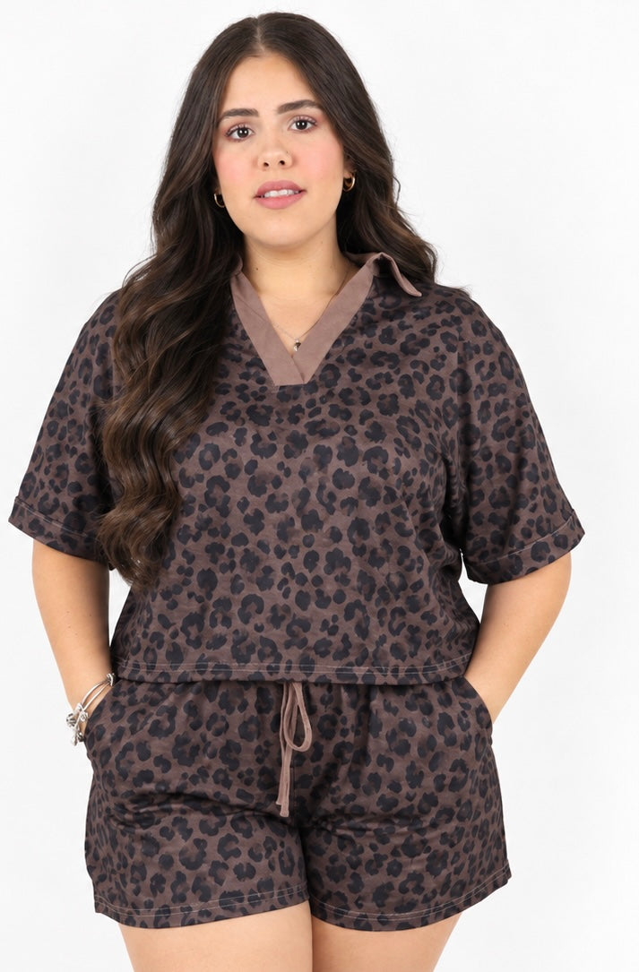 Charcoal Short Sleeve Romper