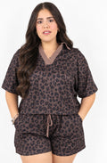 Charcoal Short Sleeve Romper