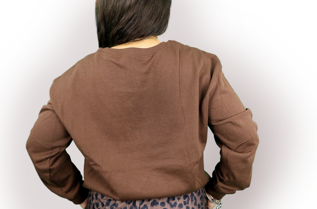 PRAY Quilted Pullover - Brown